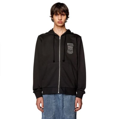 блуза,мъжки,пуловери,diesel,ginn,k10,full,zip,sweatshirt,black,(deep,black)