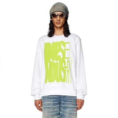 блуза,мъжки,пуловери,diesel,ginn,k37,sweatshirt,white