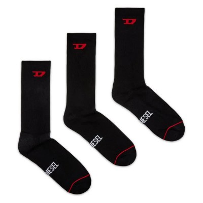 чорапи,мъжки,чорапи,diesel,skm,ray,socks,3,pairs,black