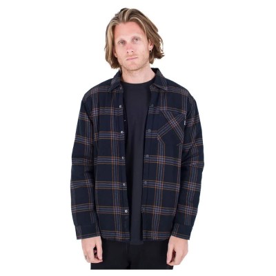 риза,с,дълъг,ръкав,мъжки,ризи,hurley,portland,sherpa,long,sleeve,shirt,black