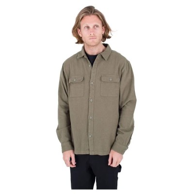 риза,с,дълъг,ръкав,мъжки,ризи,hurley,santa,cruz,twill,long,sleeve,shirt,green