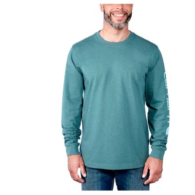 тениска,мъжки,тениски,carhartt,emea,sleeve,logo,long,sleeve,t,shirt,blue