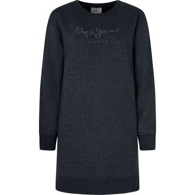 рокля,дамски,поли,и,рокли,pepe,jeans,britney,dress,long,sleeve,dress,blue