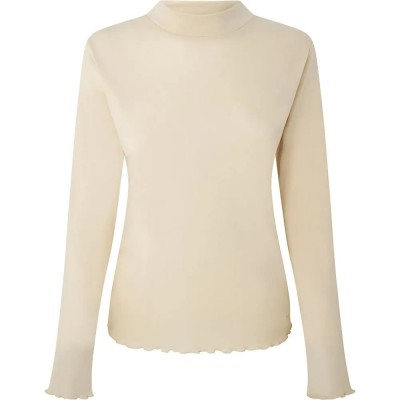 тениска,мъжки,тениски,дамски,тениски,pepe,jeans,charlene,long,sleeve,high,neck,t,shirt,beige,(sand)