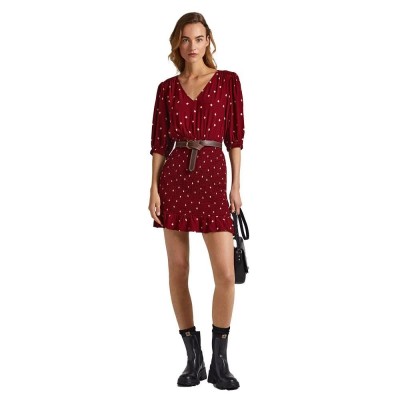 рокля,дамски,поли,и,рокли,pepe,jeans,gunila,long,sleeve,dress,red,(multi)