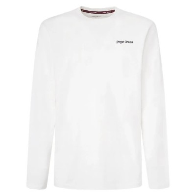 тениска,мъжки,тениски,pepe,jeans,kenzie,long,sleeve,t,shirt,white,(off,white)