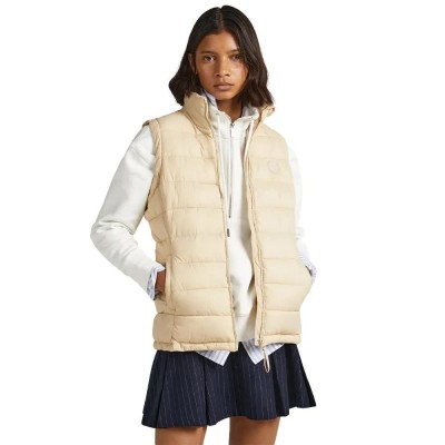 потник,дамски,жилетки,pepe,jeans,maddie,vest,beige,(sand)