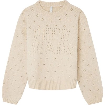 блуза,детски,блузи,pepe,jeans,roberta,sweater,beige,(ivory)