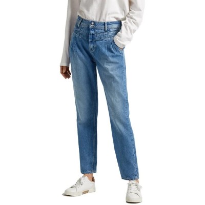 дамски,панталони,pepe,jeans,violet,high,pleat,jeans,denim,(blue)