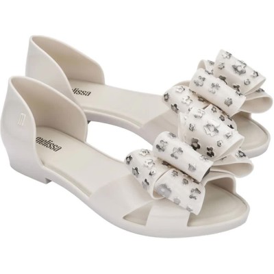 обувки,дамски,обувки,melissa,seduction,vi,ballet,pumps,beige,(beige,silver)