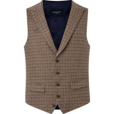 елек,мъжки,сака,hackett,autumn,gunclub,waistcoat,brown,(brown,multicolor)