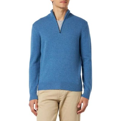 блуза,мъжки,пуловери,hackett,hm703022,half,zip,sweater,steel,blue,(blue)