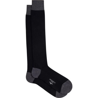 чорапи,мъжки,чорапи,hackett,merino,long,socks,black