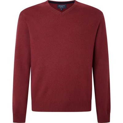 блуза,мъжки,пуловери,hackett,merino,v,neck,sweater,red