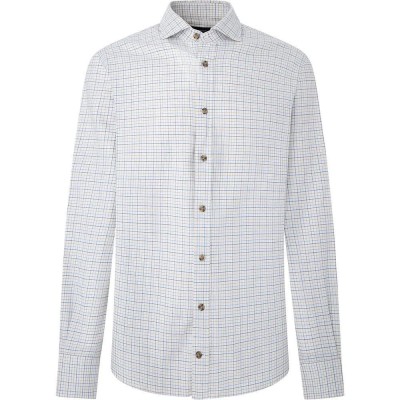риза,с,дълъг,ръкав,мъжки,ризи,hackett,tattersall,lg,long,sleeve,shirt,white,navy,(white)