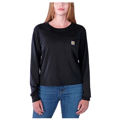 тениска,дамски,тениски,carhartt,lightweight,pocket,long,sleeve,t,shirt,black