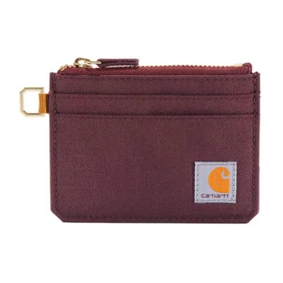 портфейли,и,портмонета,carhartt,zippered,card,keeper,wallet,deep,wine,(brown)