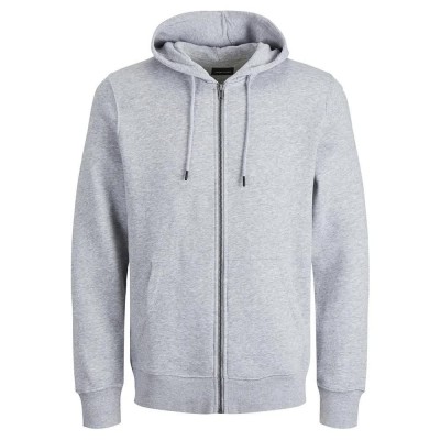 блуза,мъжки,пуловери,jack,&,jones,bradley,full,zip,sweatshirt,light,grey,melange,(grey)