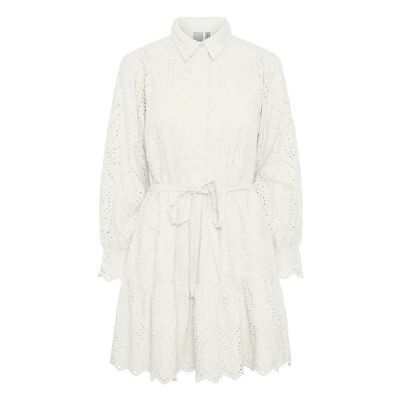 рокля,дамски,поли,и,рокли,yas,holi,long,sleeve,short,dress,white