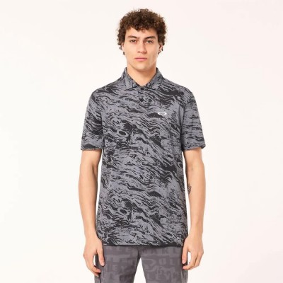 дамски,блузи,с,яка,мъжки,блузи,с,яка,oakley,duality,jacquard,short,sleeve,polo,grey,(duality,swirl,black,green)