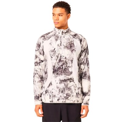 блуза,мъжки,пуловери,oakley,latitude,arc,rc,half,zip,sweatshirt,beige,(rocks,print,grey)