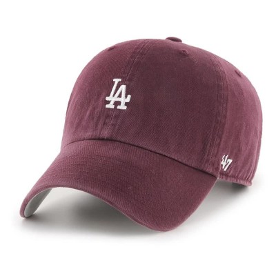 шапка,всички,шапки,47,mlb,los,angeles,dodgers,base,runner,clean,up,cap,dark,maroon,(brown)
