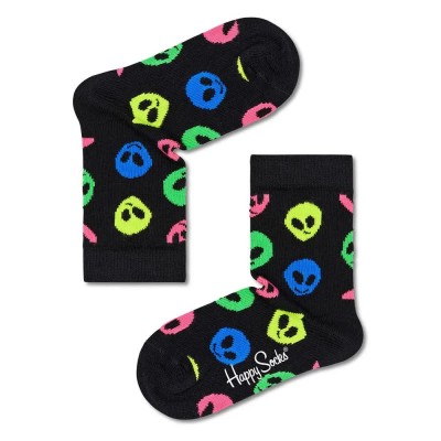 чорапи,детски,чорапи,happy,socks,alien,socks,black,(multicolor)