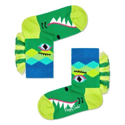 чорапи,детски,чорапи,happy,socks,crazy,crocodile,socks,green,(multicolor)