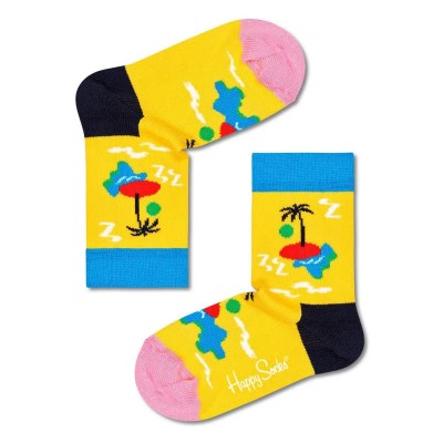 чорапи,детски,чорапи,happy,socks,island,in,the,sun,socks,yellow,(multicolor)