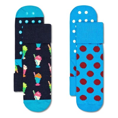 чорапи,детски,чорапи,happy,socks,milkshake,anti,socks,2,units,multicolor,(multicolor)