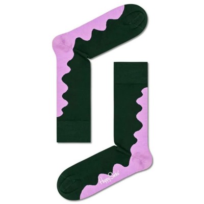 чорапи,мъжки,чорапи,happy,socks,pink,wave,socks,black,purple,pink,(multicolor)
