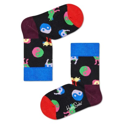 чорапи,детски,чорапи,happy,socks,yin,yang,cow,socks,multicolor,(multicolor)