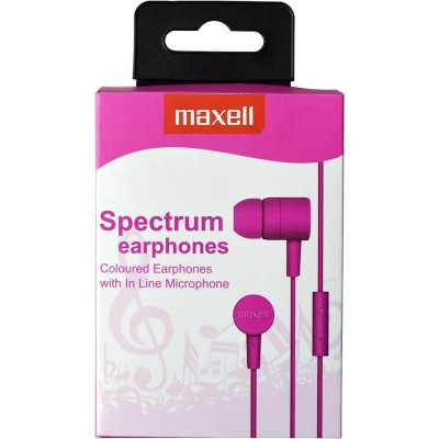 слушалки,слушалки,maxell,spectruc,earphones,pink,(pink)