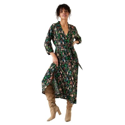 рокля,дамски,поли,и,рокли,garcia,i30083,long,sleeve,midi,dress,black,(green)
