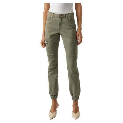 панталони,дамски,панталони,vero,moda,ivy,cargo,pants,green,(ivy,green)
