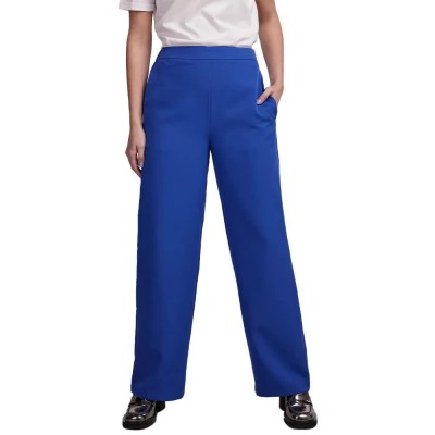 панталони,дамски,панталони,pieces,bossy,wide,leg,fit,high,waist,pants,mazarine,blue,(blue)