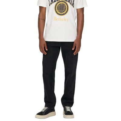 дънки,мъжки,панталони,only,&,sons,edge,straight,fit,jeans,black,denim