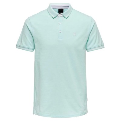 мъжки,блузи,с,яка,only,&,sons,fletcher,short,sleeve,polo,blue,(yucca,detail,melange)