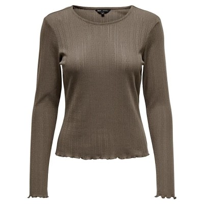 тениска,дамски,тениски,only,lotta,long,sleeve,t,shirt,falcon,(brown)