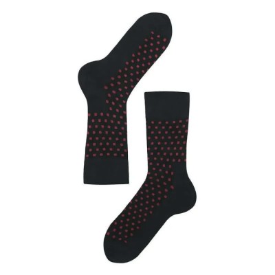 чорапи,мъжки,чорапи,lenz,longlife,half,long,socks,2,pairs,multicolor,(black,red,dots)