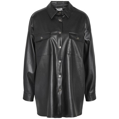 дамски,якета,и,палта,noisy,may,flanny,overshirt,black