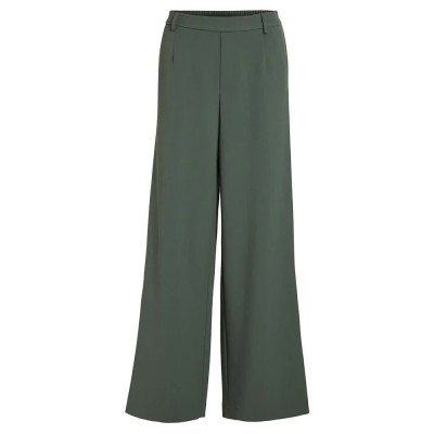 панталони,дамски,панталони,vila,varone,wide,leg,high,waist,pants,green,(duck,green)