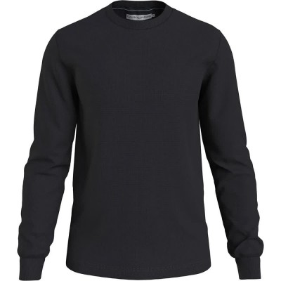 тениска,мъжки,тениски,calvin,klein,jeans,badge,waffle,long,sleeve,t,shirt,blue