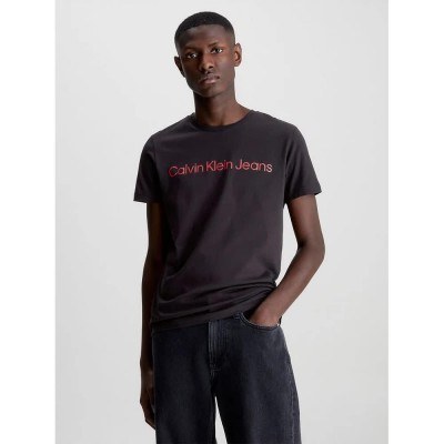 тениска,мъжки,тениски,calvin,klein,jeans,core,institutional,logo,slim,short,sleeve,t,shirt,black,(ck,black,salsa)