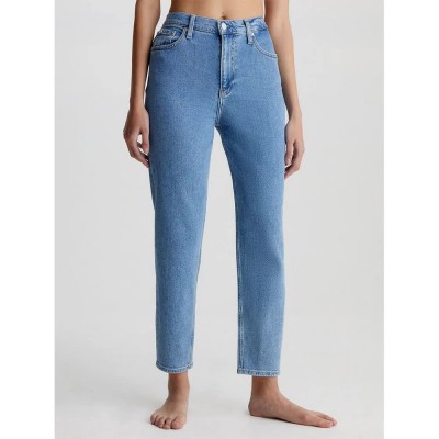 дънки,дамски,панталони,calvin,klein,jeans,mom,fit,jeans,denim,medium,(blue)