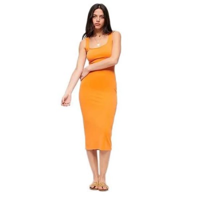 рокля,дамски,поли,и,рокли,superdry,square,neck,jersey,sleeveless,midi,dress,orange,(denver,orange)