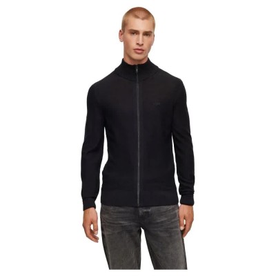 блуза,мъжки,пуловери,boss,avac,fz,sweater,black