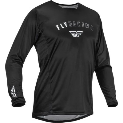 блуза,с,дълъг,ръкав,мъжки,тениски,дамски,тениски,fly,racing,patrol,long,sleeve,jersey,black,(black,white)