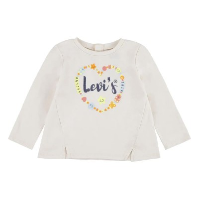 тениска,детски,тениски,levi´s,®,friendly,notched,long,sleeve,t,shirt,beige,(antique,white)