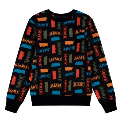 блуза,детски,блузи,levi´s,logo,all,over,print,sweatshirt,multicolor